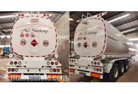 3 Axle 54000L Fuel Tanker Truck Trailer will be sent to Ghana Accra on Nov 30th