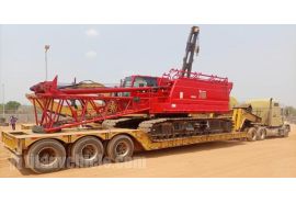 100 Ton Hydraulic Detachable Gooseneck Lowboy Trailer will be sent to Nigeria