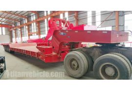 4 Axle 100 Ton Detachable Gooseneck Trailer will be sent to Burundi