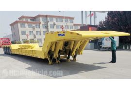 4 Axle Folding Goose Neck Trailer will be sent to Nigeria Lagos