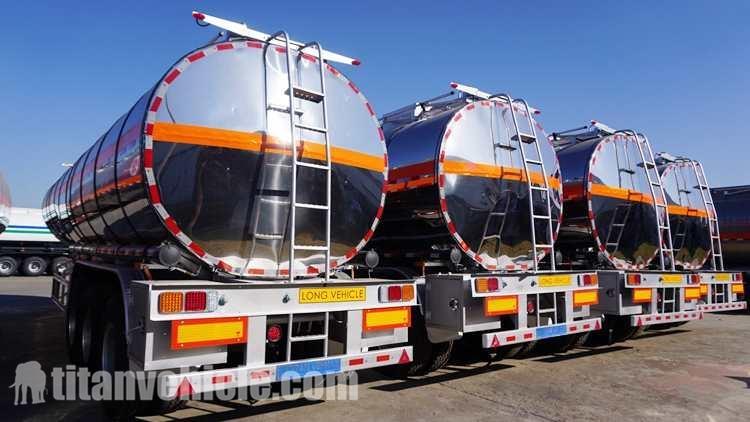 Factory Show Of Stainless Steel Fuel Tanker Trailer for Sale Price