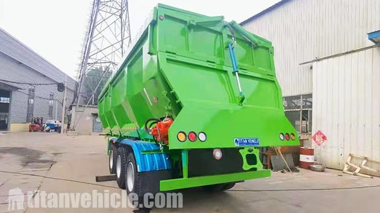 3 Axle Crawler-Type Tipper Dump Box Trailer for Sale In Mauritius