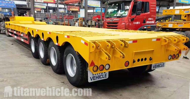 Factory Show of 80 Ton Low Loader Trailer Manufacturer