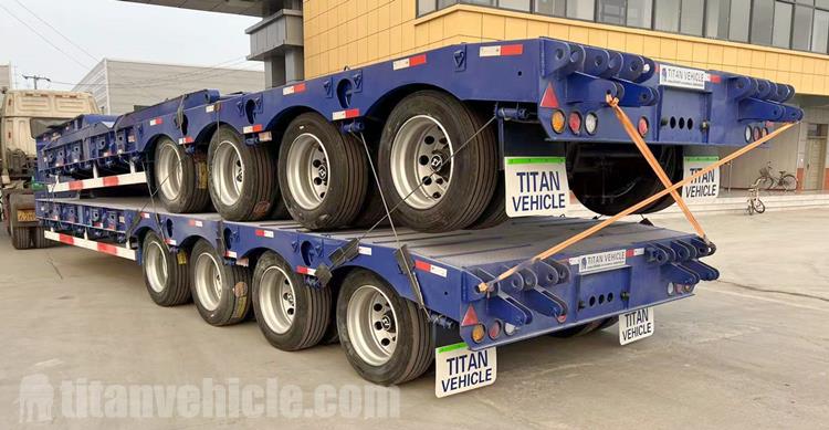 4 Axle 80 Ton Low Loader Trailer for Sale In Botswana