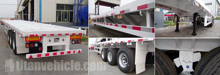 Tri Axle Flatbed Trailer for Sale In Papua New Guinea - TITAN VEHICLE