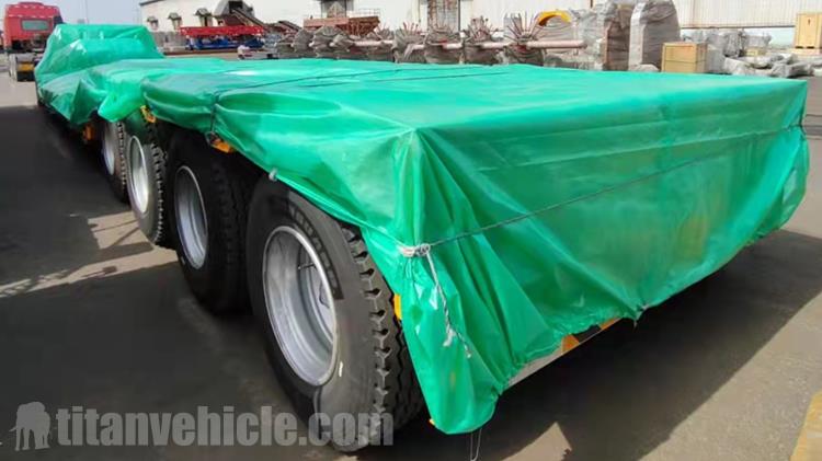 4 Axle 100 Ton Detachable Gooseneck Trailer for Sale In Guinea