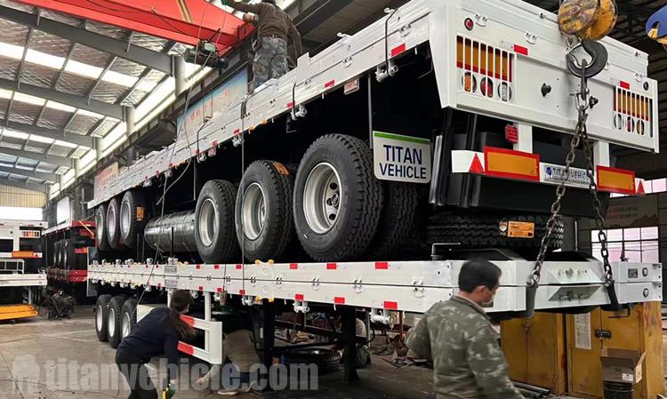 Tri Axle 60 Ton Dropside Trailers for Sale In Zimbabwe