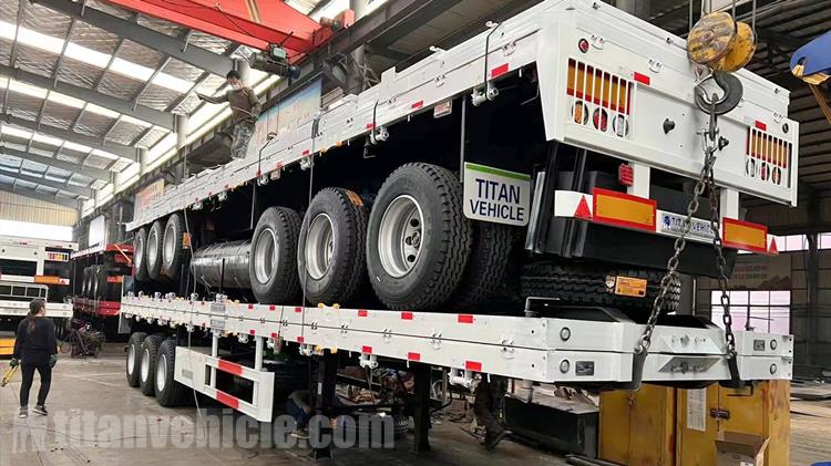 Tri Axle 60 Ton Dropside Trailers for Sale In Zimbabwe