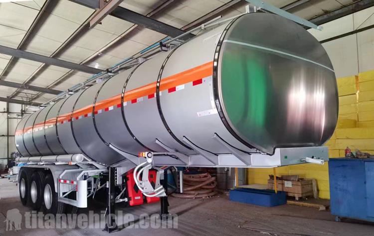 55000 Liters Stainless Steel Tanker Trailer for Sale In Saudi Arabia