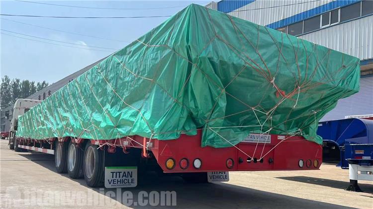 80 Ton Lowbed Trailer for Sale In Algeria - TITAN VEHICLE