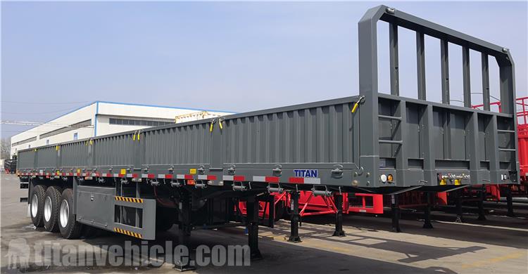 60 Ton Side Wall Semi Trailer for Sale In Kenya - TITAN VEHICLE