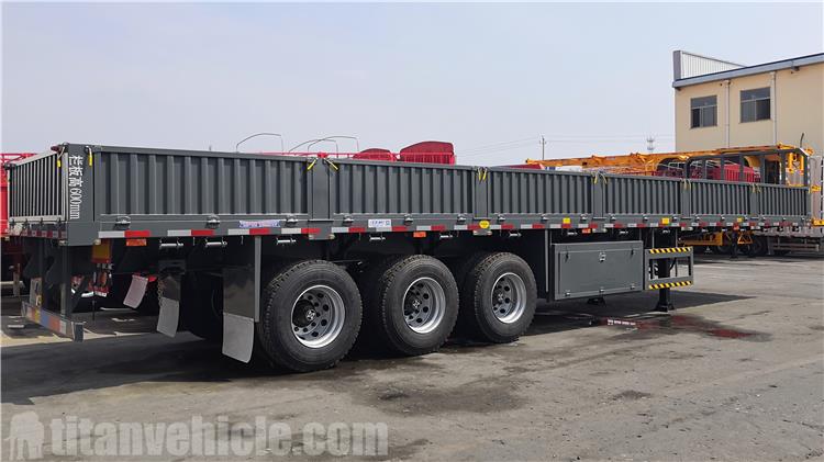 60 Ton Side Wall Semi Trailer for Sale In Kenya - TITAN VEHICLE