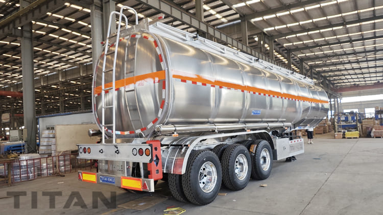 45000 Liters Aluminum Fuel Tanker Trailer for Sale in Costa Rica