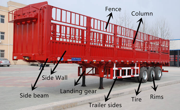 Drop side fence trailer