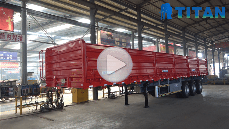 3 axles grain semi trailer