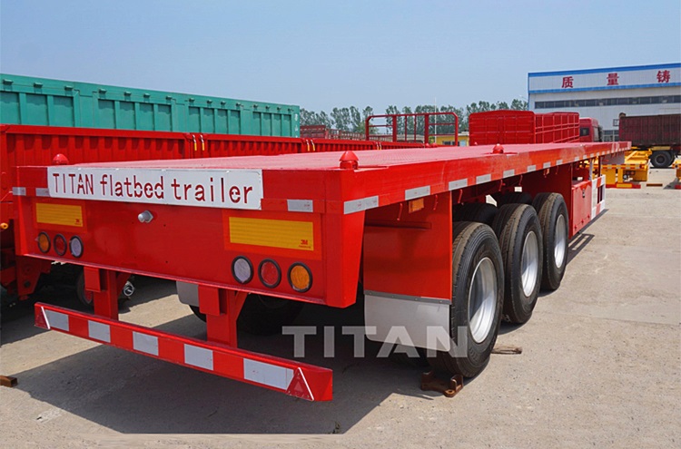 Tri Axle Flatbed Semi Trailer for Sale