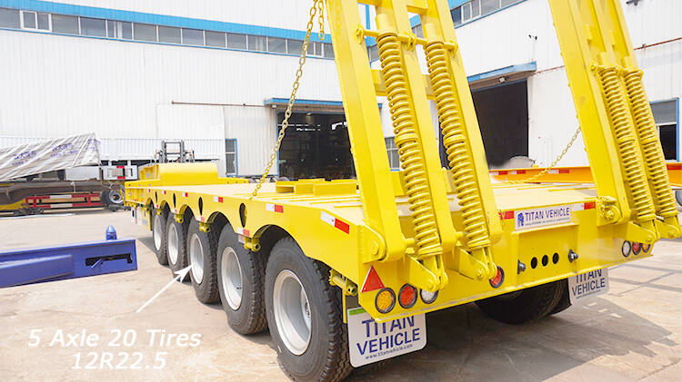 5 Axle Low Bed Trailer Truck for Sale in Rwanda