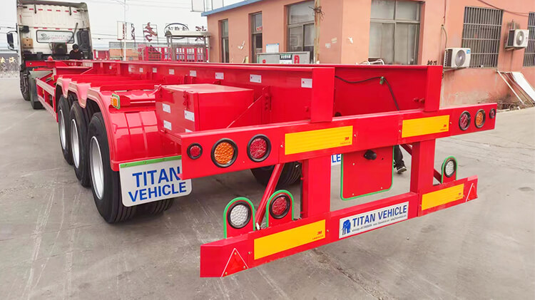 Tri axle 40ft Shipping Container Chassis for Sale Price in Madagascar