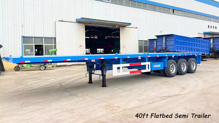 3 Axle 40ft Container Flatbed Trailer for Sale in Senegal