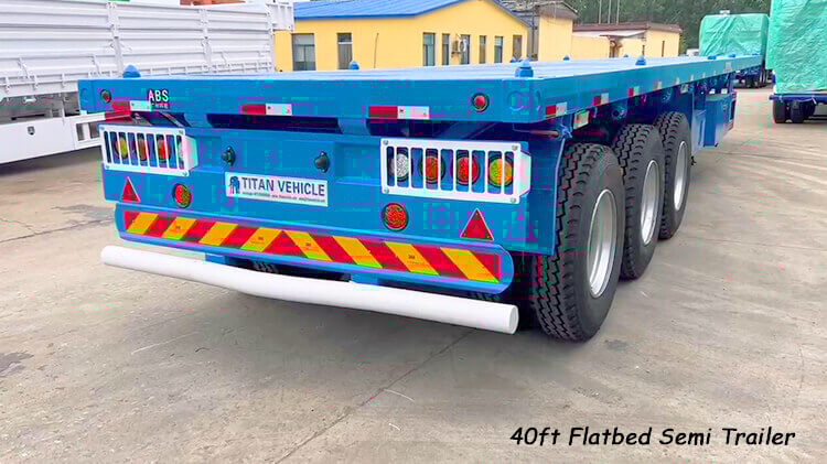 3 Axle 40ft Container Flatbed Trailer for Sale in Senegal