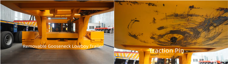 Removable Gooseneck Lowboy Trailer for Sale Manufacturers in Liberia